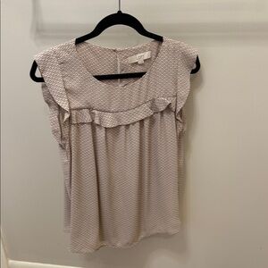 Elegant Pale Pink Patterned Women's Top